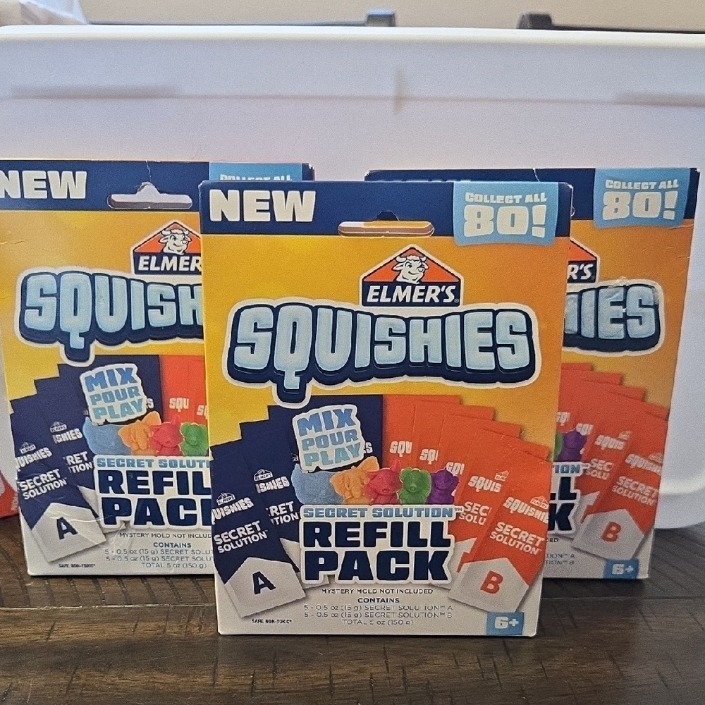 Squishies Secret Solution Refill Pack - Blue and Orange